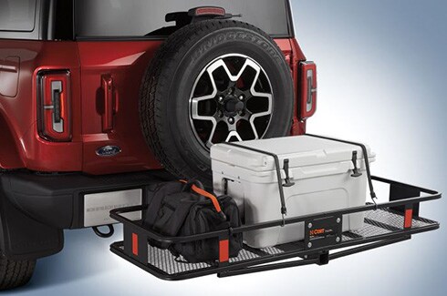 Discover Ford Bronco Accessories in PR, Racks And Carriers - Hitch Mounted Basket, Folding
